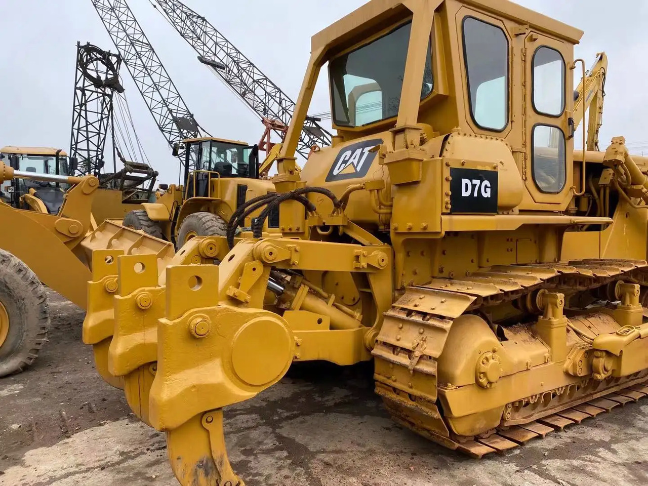 推土机 Japan used cat d7g bulldozer caterpillar d7g crawler dozer：图4