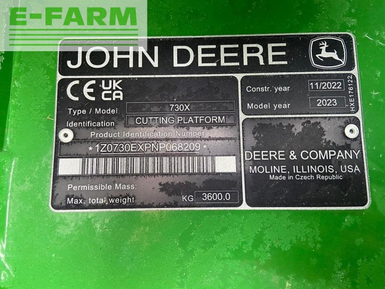 联合收割机 John Deere t660 my23 prod 30：图23