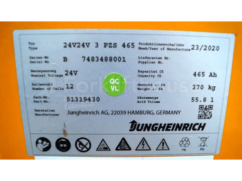 电池 适用于 材料装卸设备 Jungheinrich unknown Battery 24V465Ah 24 3PZS465 year 21/2020 370 kg dimensions 78,5x21x79cm sn. 7483488001：图3