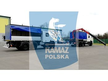 KAMAZ 6x6 SERVICE CAR - 侧帘卡车
