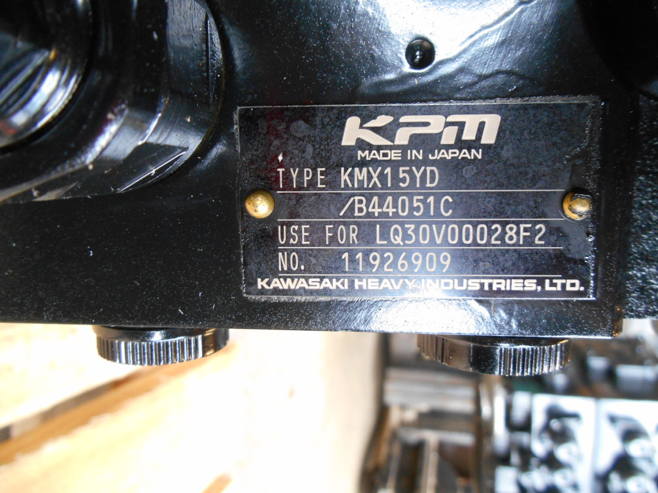 新的 液压阀 适用于 建筑机械 Kawasaki KMX15YD/B44051C -：图4