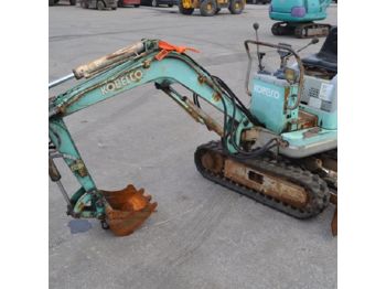  Kobelco SK007-2 Rubber Tracks, Blade, Offset, Piped c/w Bucket, Expanding Undercarriage - PT03645 - 小型挖掘机