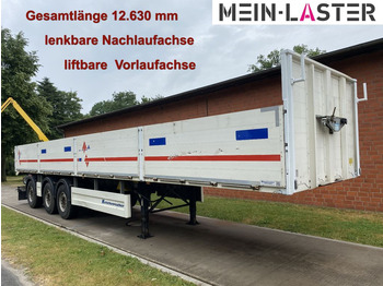 Kotschenreuther SPN 334 Länge 12,63m Baustoff  Lenk/Liftachse  - 栏板式/ 平板半拖车