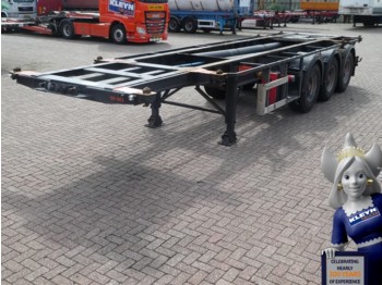Kromhout 20 30 FT TANK 3 AXLES SAF - 集装箱运输车/ 可拆卸车身的半拖车