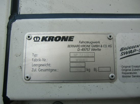 新的 侧帘可拆卸车身 Krone Wechselpritsche 7,30 Meter , XL Zertifikat：图5