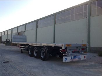 LIDER 2019 YEAR NEW MODELS containeer flatbes semi TRAILER FOR SALE (M - 栏板式/ 平板半拖车