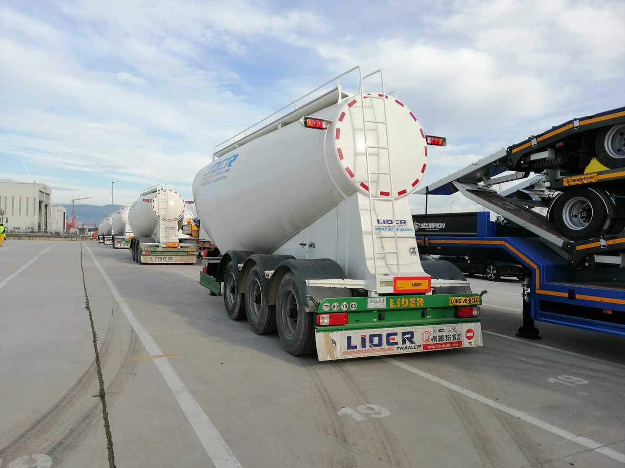 新的 液罐半拖车 用于运输 水泥 LIDER 2024 MODEL NEW CEMENT TANKER：图19