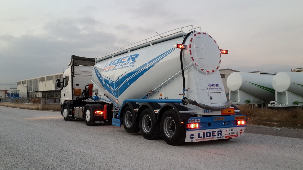 新的 液罐半拖车 用于运输 水泥 LIDER 2024 MODEL NEW CEMENT TANKER：图14