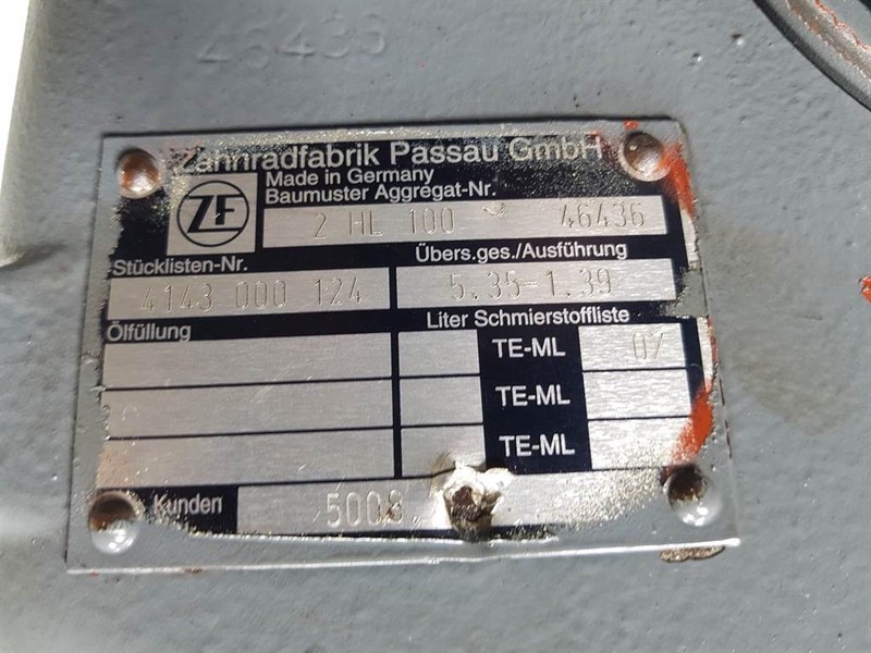 变速箱及其零件 适用于 建筑机械 Liebherr A924 - 5008263-ZF 2HL-100-Transmission/Getriebe：图7