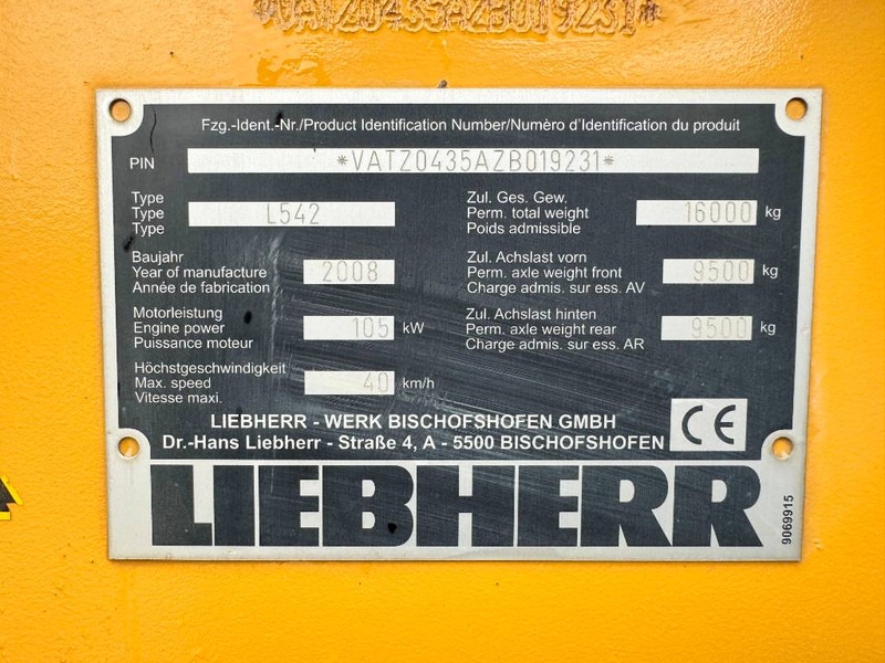 轮式装载机 Liebherr L542 - German Machine / CE + EPA：图18