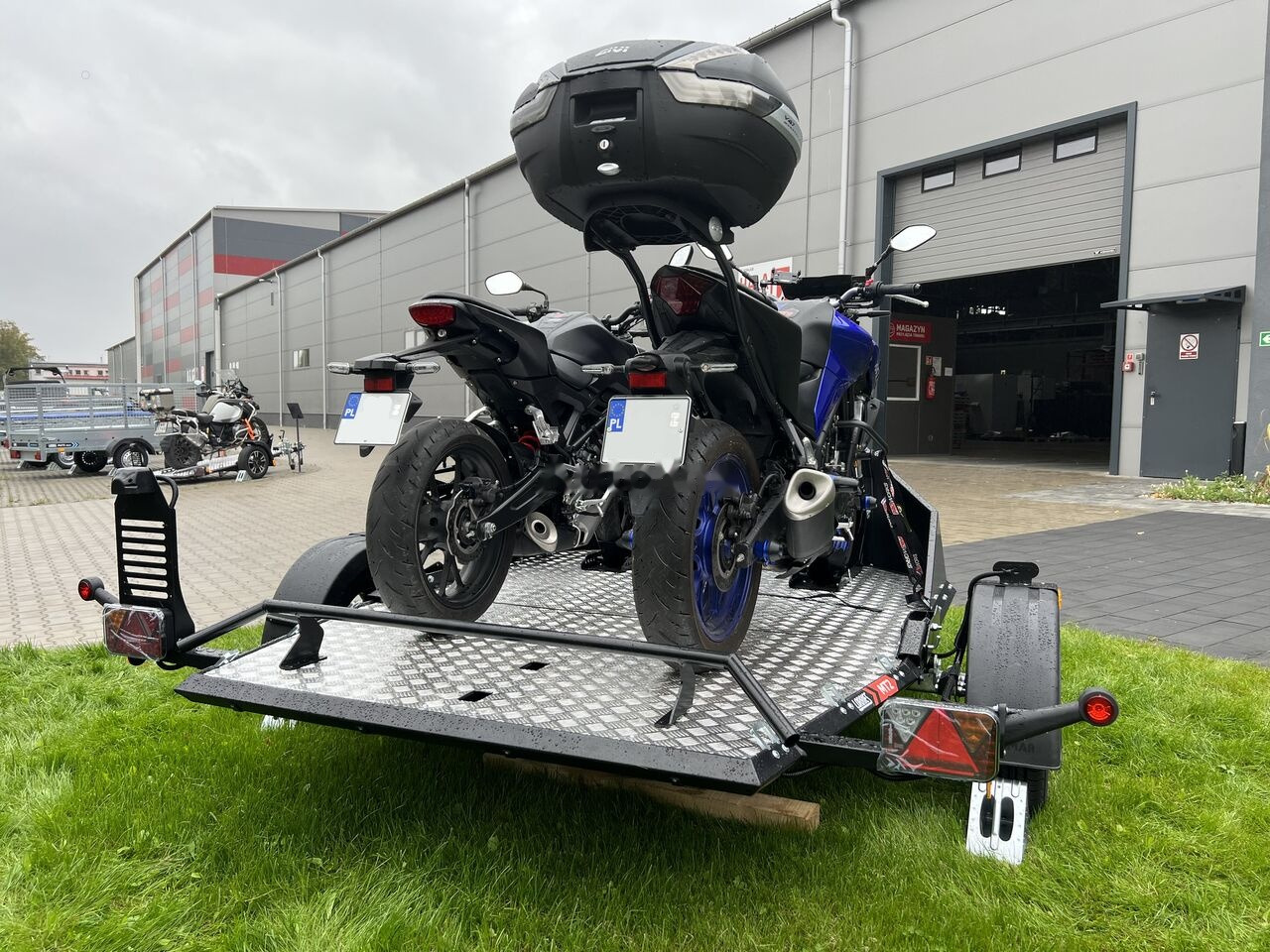 新的 摩托车拖车 Lorries MT-2 steel wheels, trailer for 2 motorcycles / ATV / 3 motocross：图8