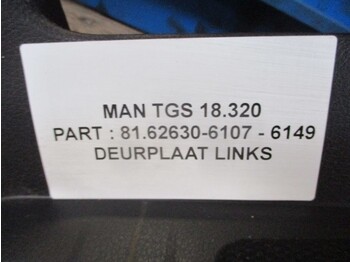 驾驶室和内部 适用于 卡车 MAN 81.62630-6107 DEUR PLAAT TGS：图2