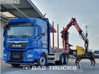 MAN TGX 33.480 XLX 6X4 Intarder Euro 6 German-Truck Palfinger Epsilon M20Z - 林业拖车