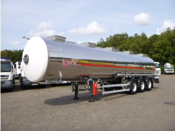 Magyar Chemical tank inox 33 m3 / 1 comp - 液罐半拖车
