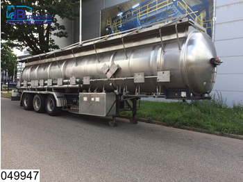 Magyar Chemie RVS tank, 27000 Liter, 15 Compartments, 2 Hydraulic pumps, Max 4 bar, 50c - 液罐半拖车