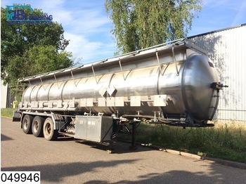 Magyar Chemie RVS tank, 27000 Liter, 15 Compartments, 2 Hydraulic pumps, Max 4 bar, 50c - 液罐半拖车