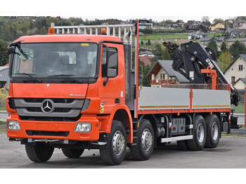 起重车, 栏板式/ 平板卡车 Mercedes-Benz ACTROS 3241 *HIAB 211 EP-5 HIDUO + FUNK* 8x4：图4