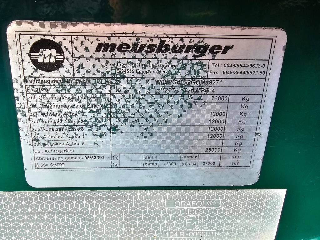 低装载半拖车 Meusburger 4-ass. Dubbel 2x uitschuifbare semi dieplader met elektrische huifopb：图18