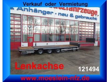 Möslein 3 Achs Tieflader für Fertigteile, Baumaschinen,  - 低装载半拖车