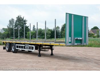Müller-Mitteltal SAL 2-ACHS PLATEAU MIT STECKRUNGEN NL26to  - 栏板式/ 平板半拖车