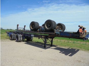Netam 40 FT gooseneck chassis Steel suspension 8 tyres - 集装箱运输车/ 可拆卸车身的半拖车