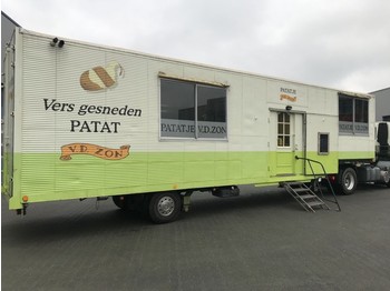 Netam-Fruehauf Foodtruck / Mobiel Cafetaria -Lunchroom / Food Truck (B/E rijbewijs) inclusief DAF trekker - 封闭厢式半拖车