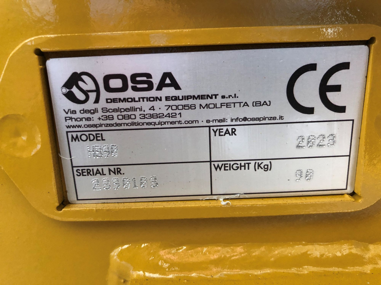 液压锤 适用于 建筑机械 OSA HB90：图7
