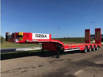 OZGUL LW4 70T 4 axle lowbed semi trailer, hydraulic ramps (300) - 低装载拖车
