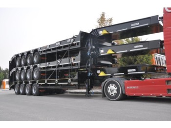 OZGUL LW4 80 Ton, 3 m, steel susp., hydr. ramps - 低装载拖车