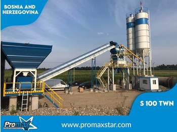 PROMAX Stationary Concrete Batching Plant S100-TWN (100m3/h) - 混凝土厂