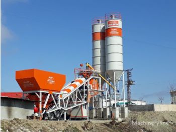 Plusmix 100 m³/hour Mobile Concrete Batching Plant - BETONYY ZAVOD - CEN - 混凝土厂