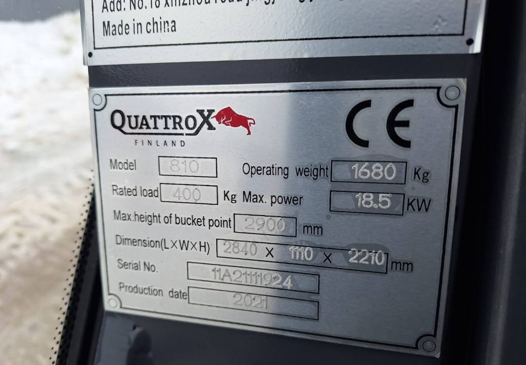 紧凑型装载机 Quattrox 810 KAUHA+PIIKIT：图12