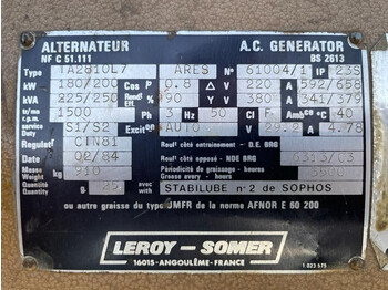 发电机组 Renault Leroy Somer 250 kVA generatorset：图5