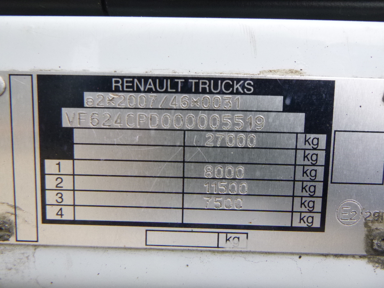 栏板式/ 平板卡车, 起重车 Renault Premium 380 dxi 6x2 RHD + HMF 2620-K4：图34