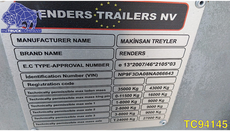 新的 集装箱运输车/ 可拆卸车身的半拖车 Renders EURO 820 Container Transport：图18