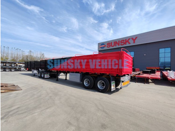 新的 栏板式/ 平板半拖车 用于运输 食物 SUNSKY Interlink Semi Trailer：图3