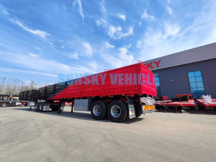 新的 栏板式/ 平板半拖车 用于运输 食物 SUNSKY Interlink Semi Trailer：图4