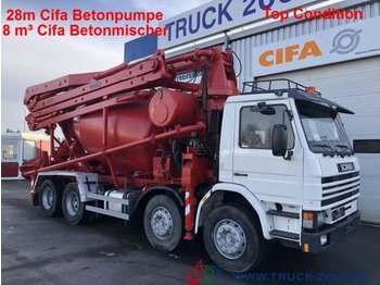 Scania 113G360 28m CiFa Pumpe 8m³ Mischer Top Condition - 混凝土泵车