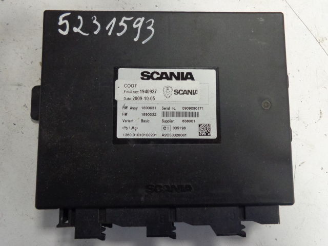 备件 适用于 卡车 Scania ECU set DC1222, COO7, ignition with key：图4