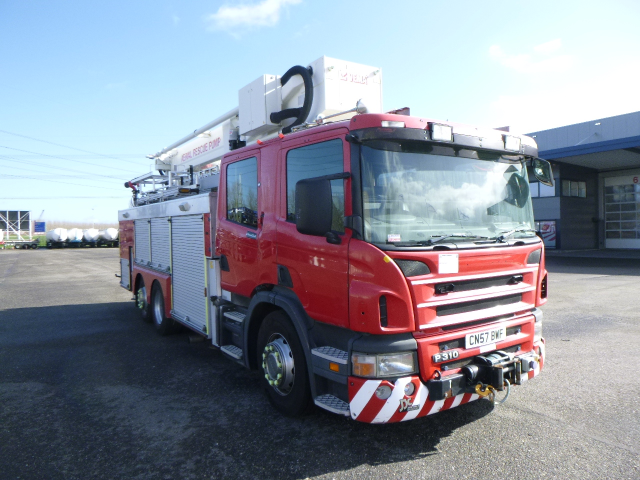 消防车 Scania P310 6x2 RHD fire truck + pump, ladder & manlift：图2