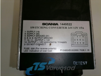 电气系统 适用于 卡车 Scania Voltage converter 1449522：图3