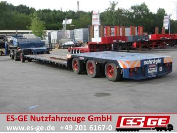 Scheuerle 4-Achs-Tiefbett (1 + 3 Kombination) - zwangsgele  - 低装载半拖车