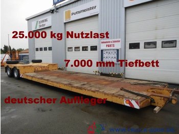 Scheuerle Tiefbett-brücke 7 m Höhe 52 cm  * 25t. Nutzlast - 低装载半拖车