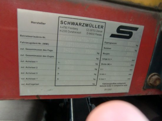 侧帘半拖车 Schwarzmüller J-Serie Joloda Papierauflieger Palettenkasten,：图12