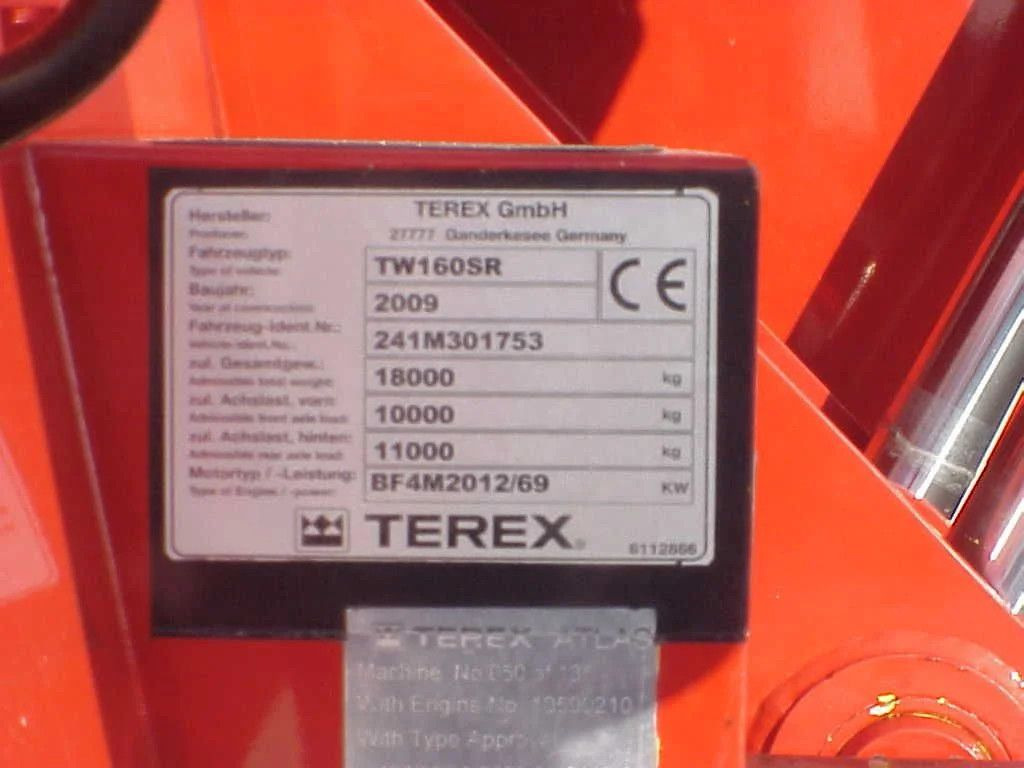 轮式挖掘机 Terex TW 160 SR RAILWAY EXAVATOR：图5