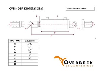 液压系统 - Tilt cylinder/Kippzylinder/Nijgcilinder：图4