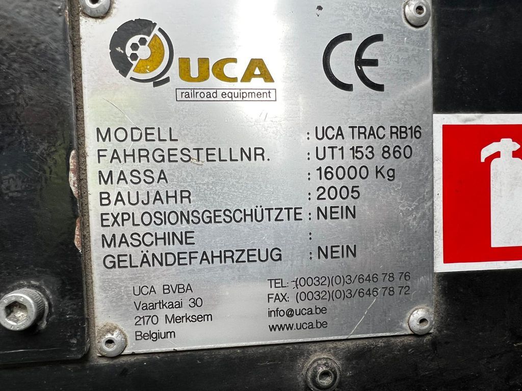 建筑机械 UCA Trac RB16,JCB Zweiwegfahrzeug, rail+road：图8