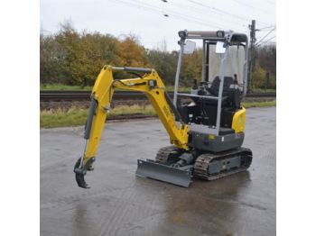  Unused Wacker Neuson EZ17 200mm Pads, Blade, Offset, Piped c/w Expanding Undercarriage - WNCE1301TPAL01571 - 小型挖掘机