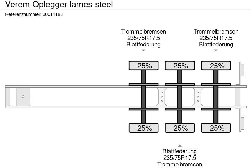 低装载半拖车 Verem Oplegger lames steel：图13
