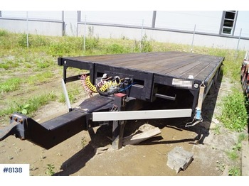  Vogelzang 2 axle flatbed trailer - 栏板式/ 平板拖车